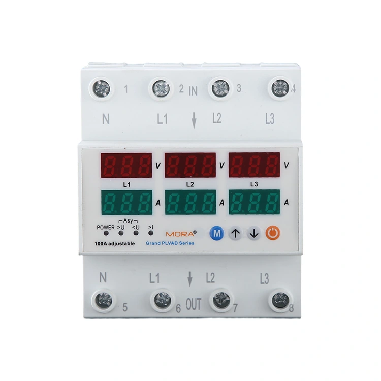 63A 80A 100A Protector de tensiune